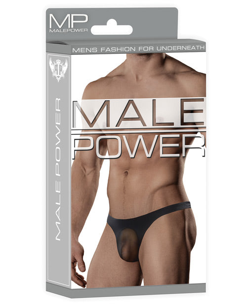 Male Power Sheer Nylon Lycra Pouch Thong - Casual Toys