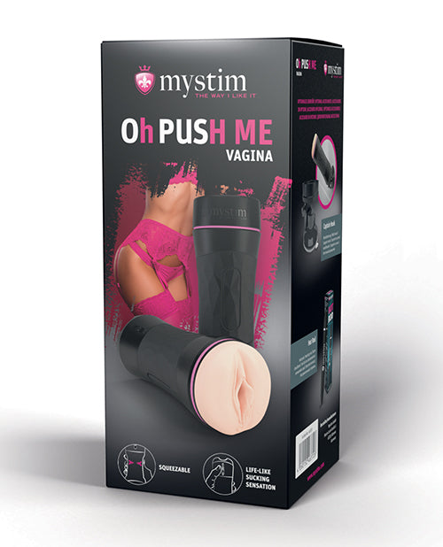 Mystim Oh-pushme Vagina - Black - Casual Toys