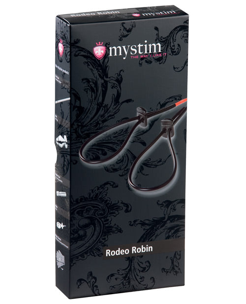 Mystim Rodeo Robin Penis & Testicle Strap Set - Black - Casual Toys