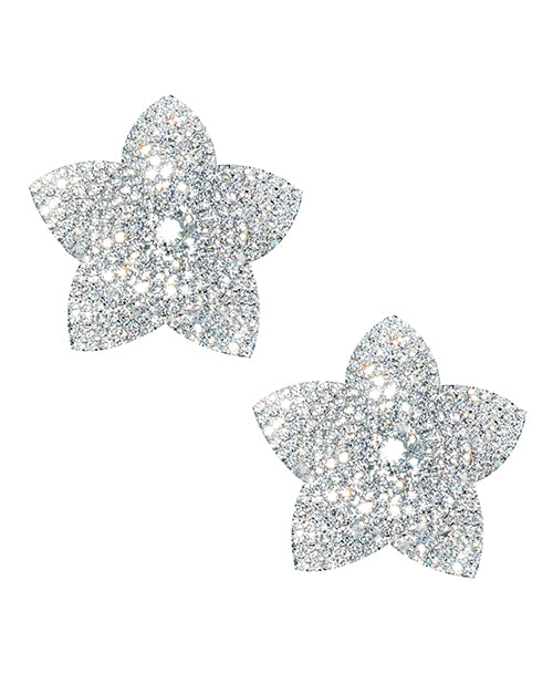 Neva Nude Burstin Bloom Crystal Jewel Reusable Silicone Nipple Pasties - Clear O-s - Casual Toys