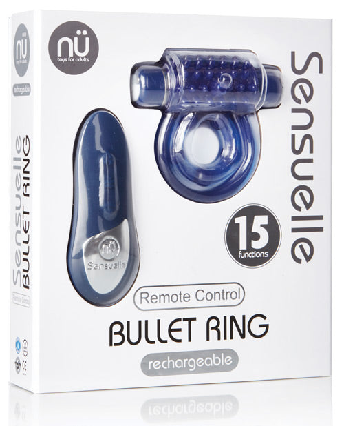 Sensuelle Remote Control Rechargeable Bullet Ring - Casual Toys