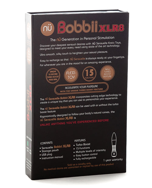 Sensuelle Bobbii Flexible Vibe Xlr8 Turbo Boost - Casual Toys
