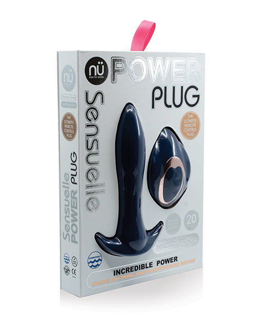 Sensuelle Power Plug 20 Function Remote Control Butt Plug - Casual Toys