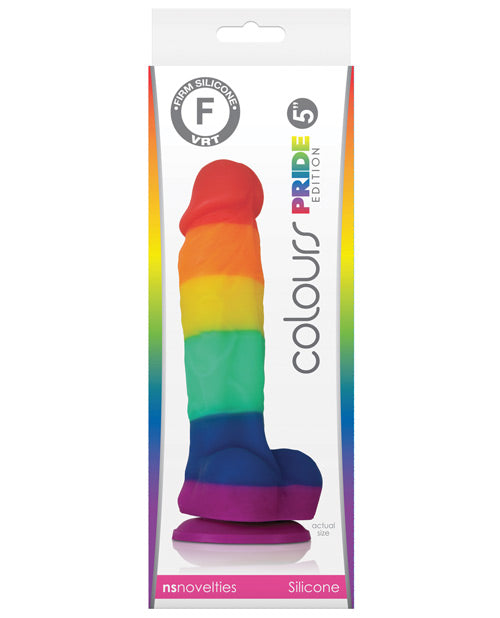 Colours Pride Edition 5" Dong W-suction Cup - Casual Toys