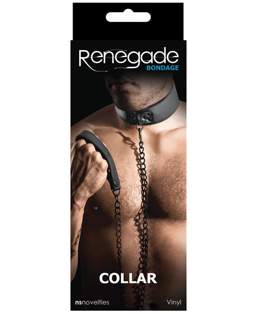 Renegade Bondage Collar - Black - Casual Toys