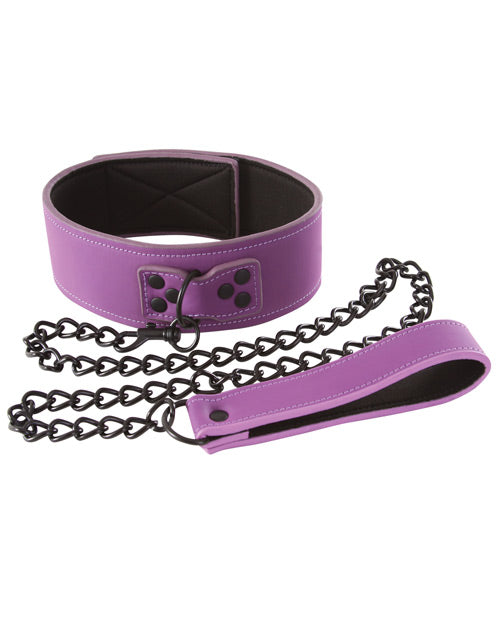 Lust Bondage Collar - Purple - Casual Toys