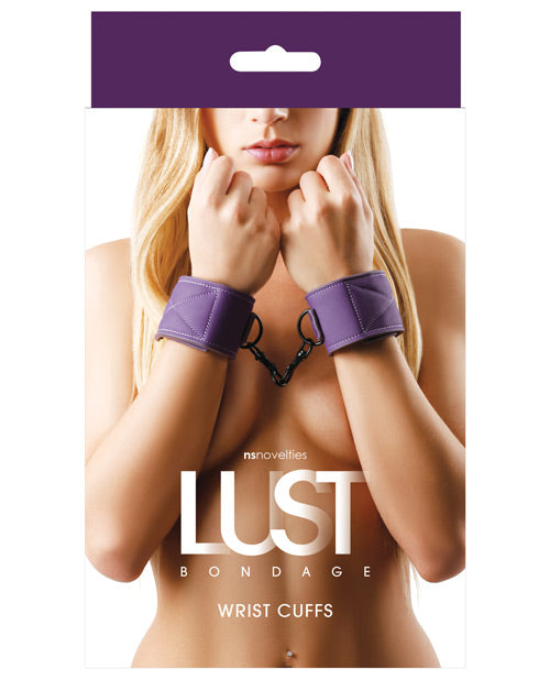 Lust Bondage Wrist Cuffs - Purple - Casual Toys