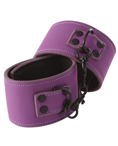 Lust Bondage Wrist Cuffs - Purple - Casual Toys