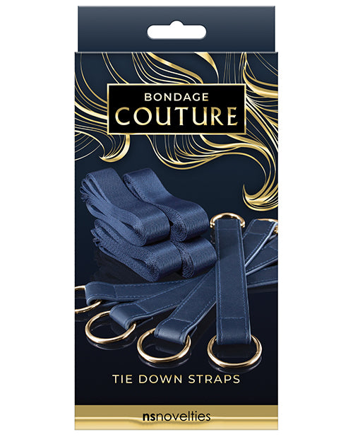 Bondage Couture Tie Down Straps - Blue - Casual Toys