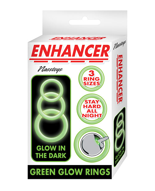 Enhancer Silicone Cockrings - Glow In The Dark