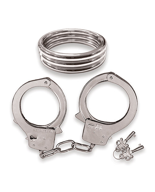 Dominant Submissive Collection Cockring And Handcuffs