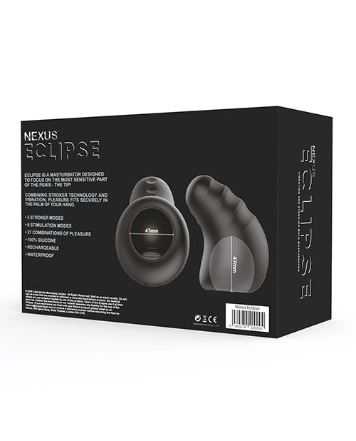 Nexus Eclipse Vibrating & Stroking Masturbator - Black - Casual Toys