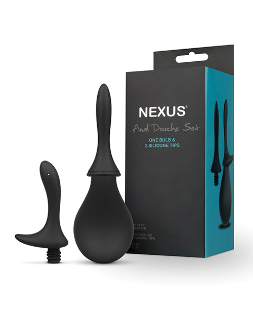 Nexus Anal Douche Set - Black - Casual Toys