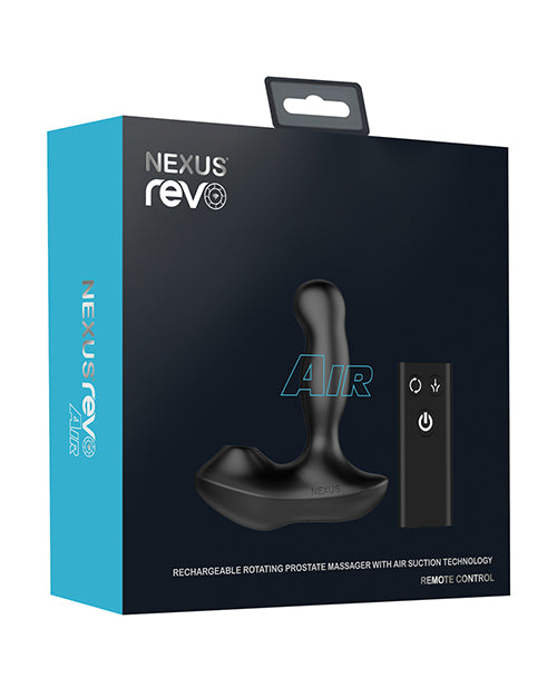 Nexus Revo Air Rotating Prostate Massager W-suction - Black - Casual Toys