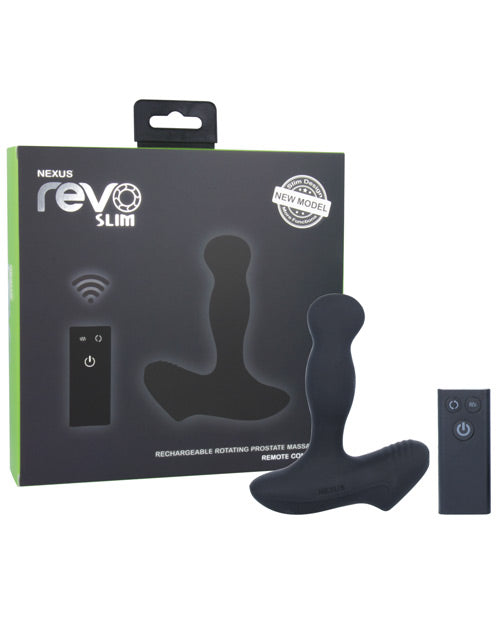 Nexus Revo Slim Rotating Prostate Massager - Black - Casual Toys