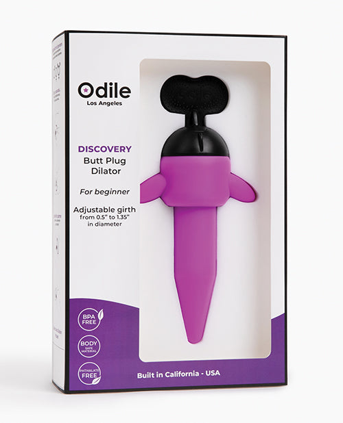 Odile Discovery Tapered Butt Plug Dilator - Purple - Casual Toys