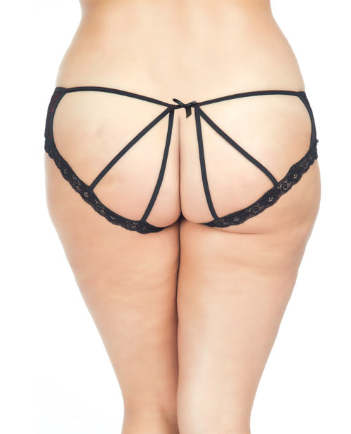 Cage Back Lace Panty - Casual Toys
