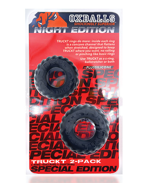 Oxballs Truckt Cock & Ball Ring Special Edition - Night Pack Of 2 - Casual Toys