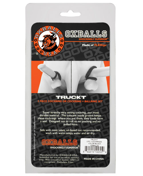 Oxballs Truckt Cock & Ball Ring - Pack Of 2 - Casual Toys