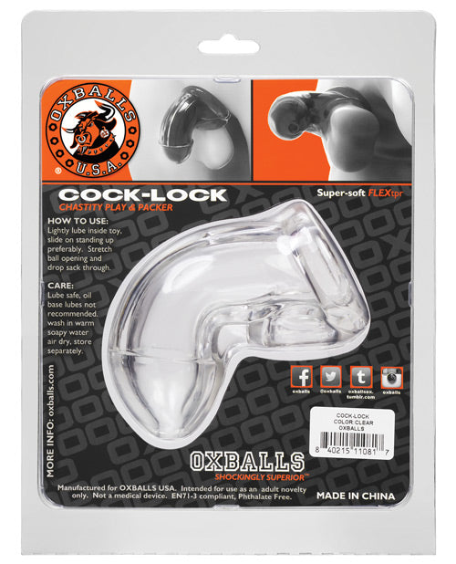 Oxballs Cock Lock Cock Cage - Clear
