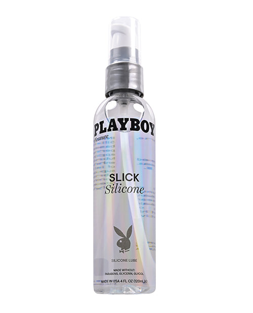 Playboy Pleasure Slick Silicone Lubricant - 4 Oz