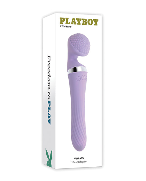 Playboy Pleasure Vibrato Wand Vibrator - Lilac