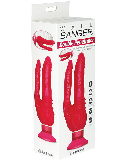 Wall Bangers Double Penetrator Waterproof - Pink - Casual Toys