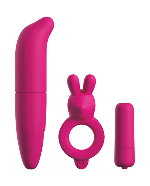 Classix Couples Vibrating Starter Kit - Pink - Casual Toys