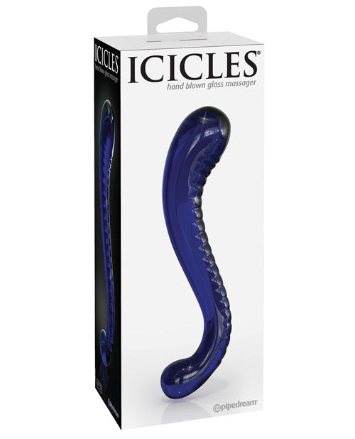 Icicles Hand Blown Glass G-spot Dildo - Pink - Casual Toys