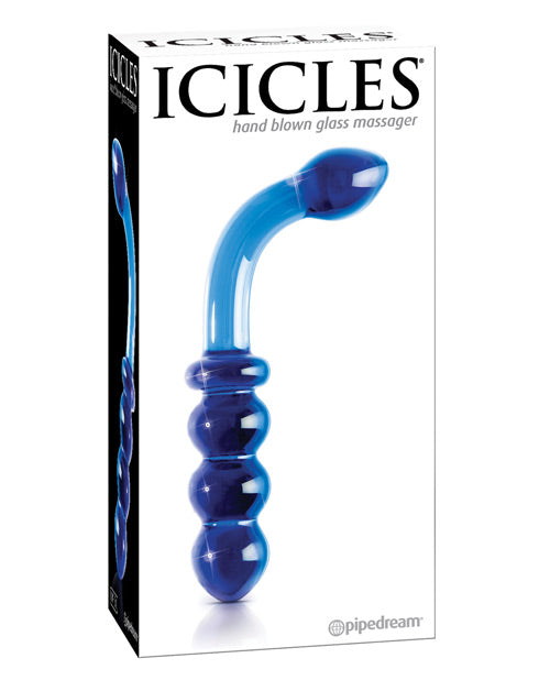 Icicles  No. 31 Hand Blown Glass - Blue G Spot - Casual Toys