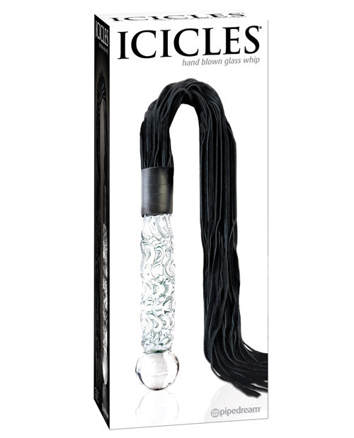 Icicles No. 38 Hand Blown Glass Handled Whip - Clear - Casual Toys