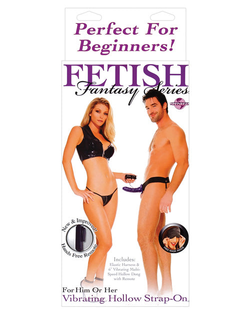 Fetish Fantasy Series For Him Or Her Vibrating Hollow Strap On - Casual Toys