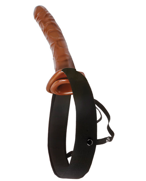 Fetish Fantasy Series 10" Chocolate Dream Hollow Strap On - Casual Toys