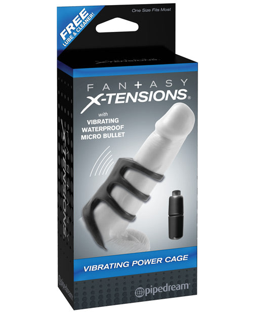Fantasy X-tensions Vibrating Power Cage - Black - Casual Toys