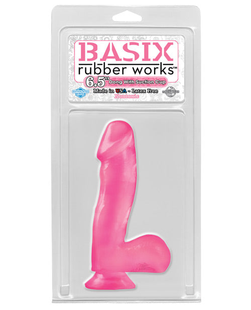 "Basix Rubber Works 6.5"" Dong W/suction Cup" - Casual Toys