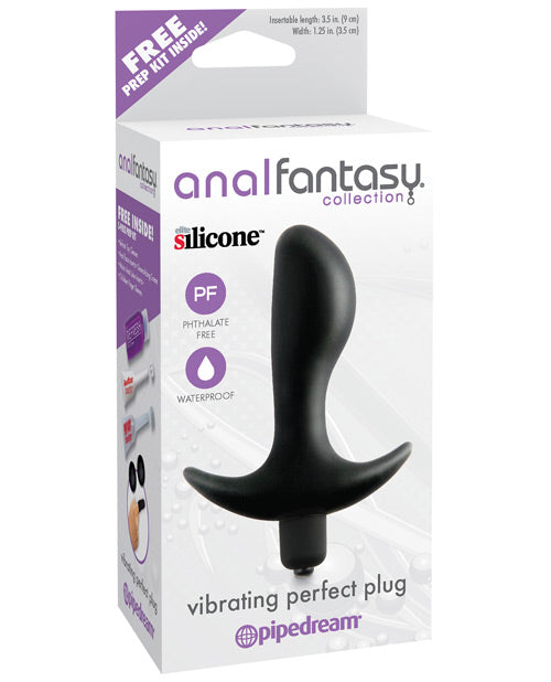 Anal Fantasy Collection Vibrating Perfect Plug - Black - Casual Toys