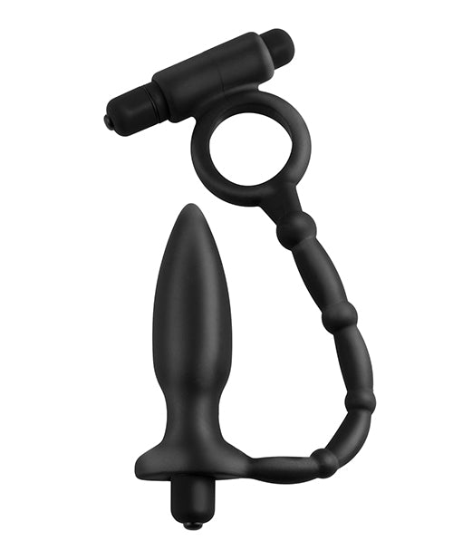 Anal Fantasy Collection Ass Kicker W-cockring - Black - Casual Toys