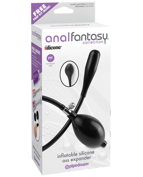 Anal Fantasy Collection Inflatable Silicone Ass Expander - Black - Casual Toys