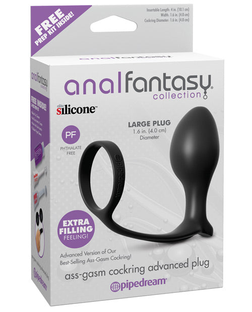 Anal Fantasy Collection Ass Gasm Advanced Plug W-cockring - Casual Toys