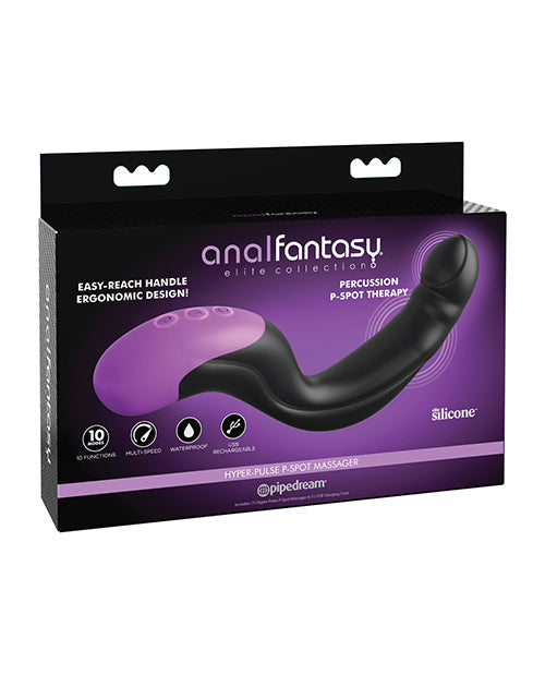 Anal Fantasy Elite Collection Hyper Pulse P Spot Massager - Black - Casual Toys