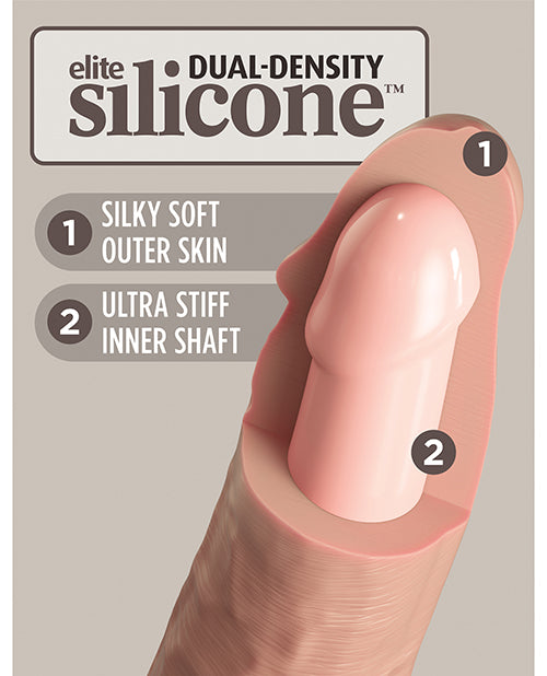 King Cock Elite 8" Dual Density Silicone Cock - Casual Toys
