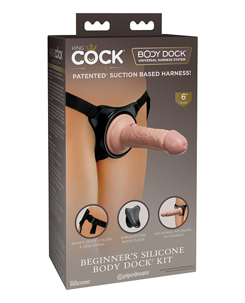 King Cock Elite Beginner's Silicone Body Dock Kit - Casual Toys