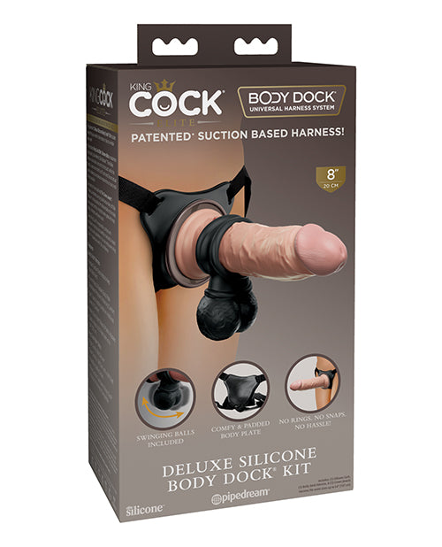King Cock Elite Deluxe Silicone Body Dock Kit - Casual Toys