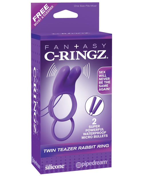 Fantasy C-ringz Twin Teazer Rabbit Ring - Purple - Casual Toys