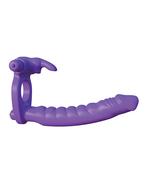 Fantasy C-ringz Silicone Double Pene Rabbit - Purple - Casual Toys