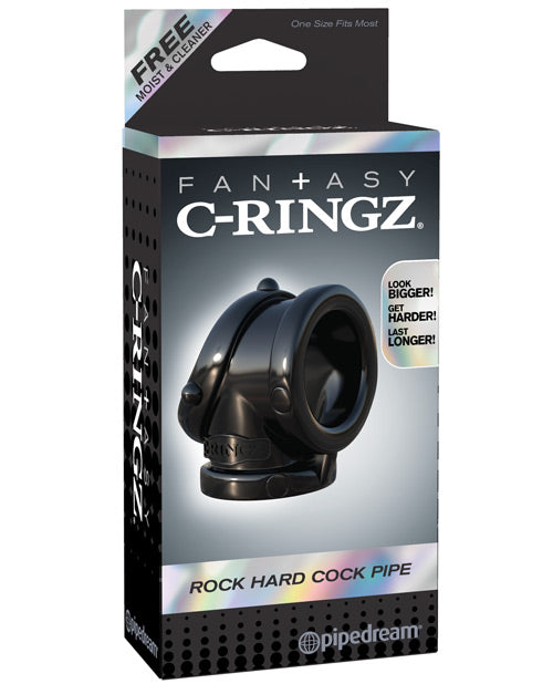 Fantasy C-ringz Rock Hard Cock Pipe - Black - Casual Toys