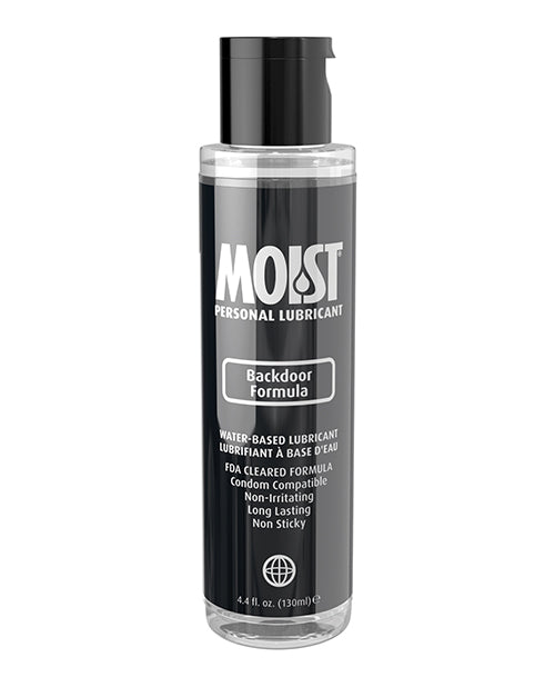 Moist Backdoor Formula Water-based Personal Lubricant - 4.4oz - Casual Toys