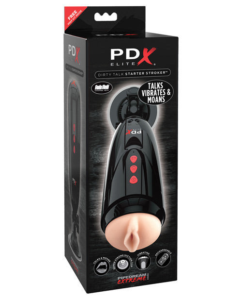 Pdx Elite Dirty Talk Starter Stroker - Casual Toys