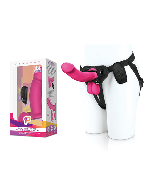 Pegasus 6.5" Rechargeable Dildo Harness & Remote Set - Casual Toys