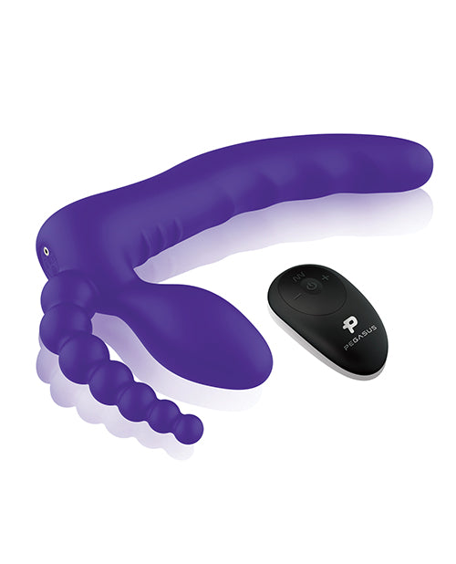 Pegasus 7" Strapless Strap On W-remote - Purple - Casual Toys